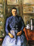 Paul Cezanne Woman with Coffee Pot painting